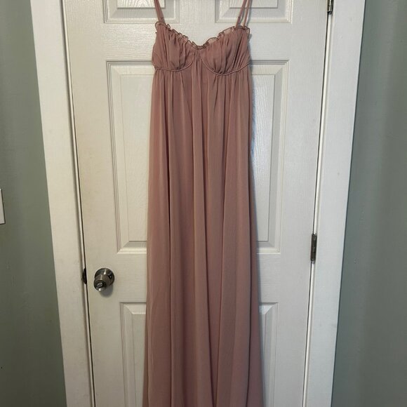 Reformation Cebba Dress - Pink/ Dusty Rose - Picture 5 of 7